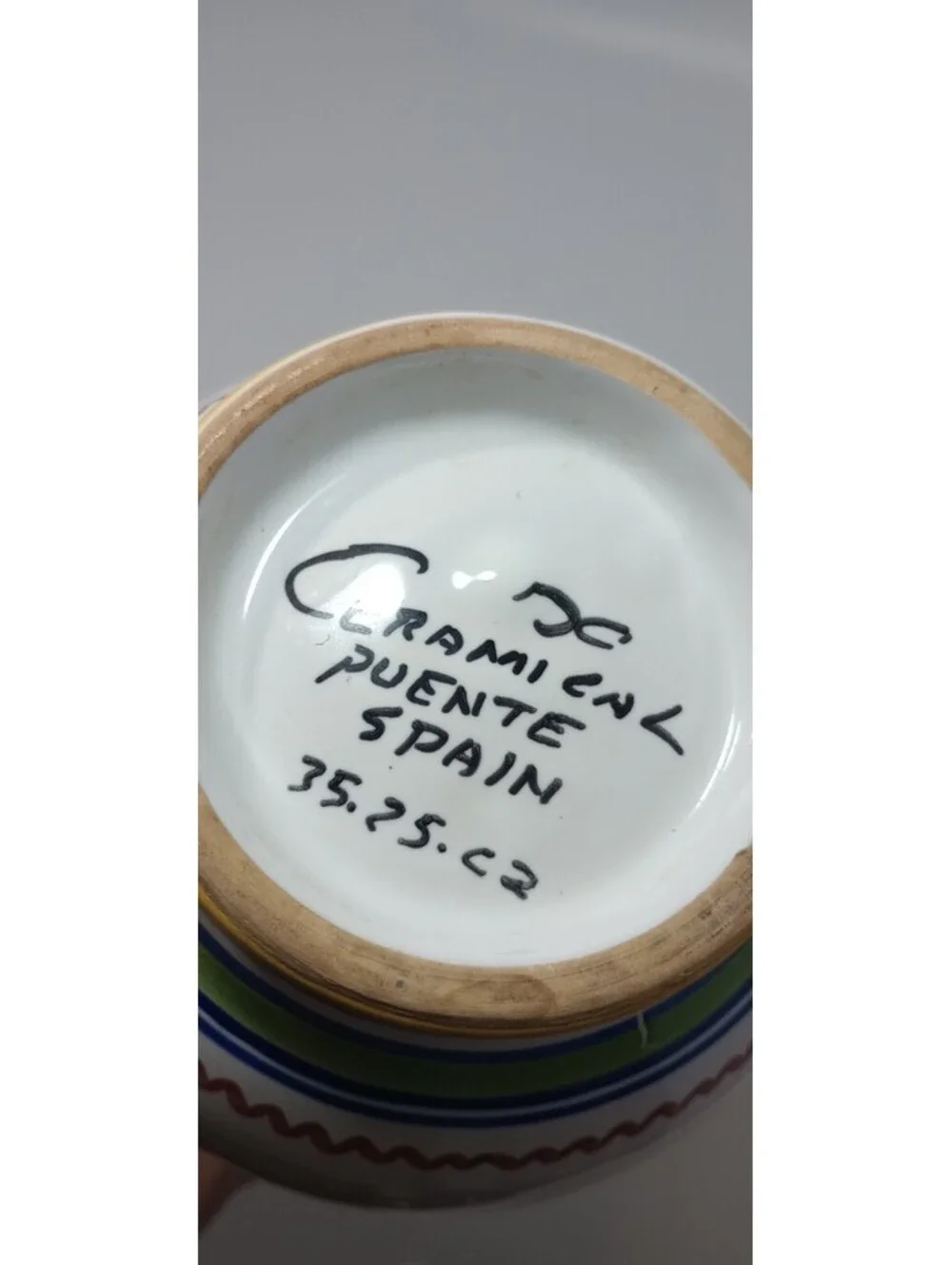 LAURO Bay Leaves Ceramic Kitchen Spice Canister with Lid Made In Spain
